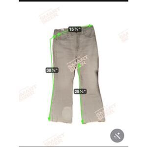 Good American Grey-Amule Good Legs Crop Mini Boot Midrise Bootcut Size 12/31